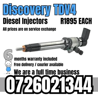 Discovery TDV4 Diesel Injectors for sale