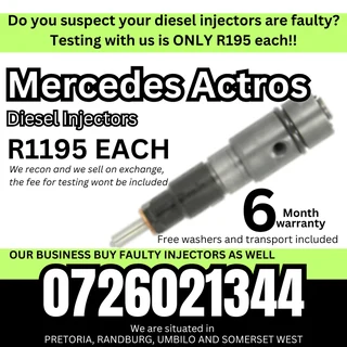 Mercedes Actros diesel injectors for sale
