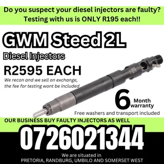 GWM Steed 2L diesel injectors for sale