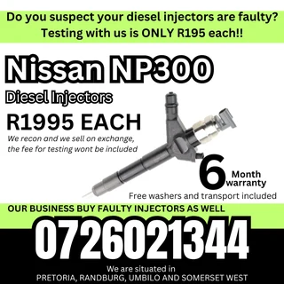 Nissan NP300 diesel injectors for sale