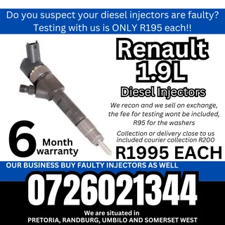 Renault 1.9L diesel injectors for sale