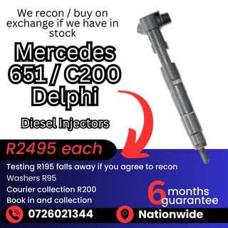 Mercedes 651 / Mercedes C200 diesel injectors for sale