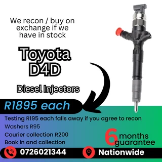 Toyota D4D diesel injectors for sale