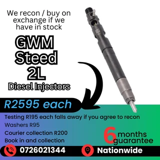 GWM Steed 2L diesel injectors for sale