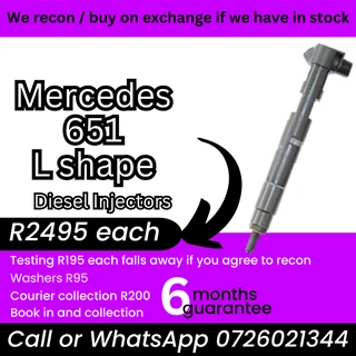 Mercedes 651 L-shape diesel injectors for sale