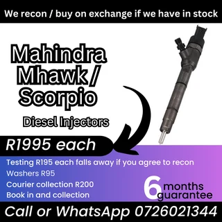 Mahindra Mhawk / Scorpio diesel injectors for sale