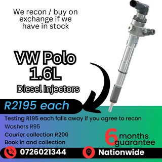 VW Polo 1.6L diesel injectors for sale