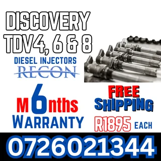 Discovery TDV4, 6 & 8 diesel injectors for sale