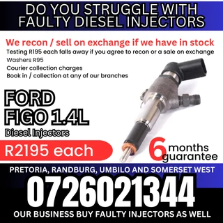 Ford Figo 1.4L diesel injectors for sale