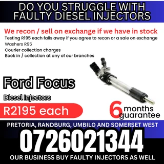 Ford Focus diesel injectors for sale