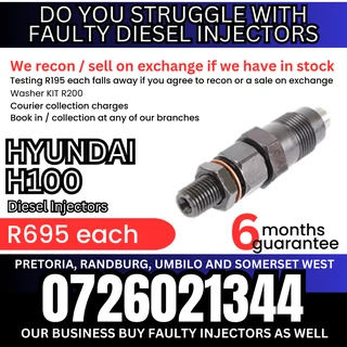 Hyundai H100 diesel injectors for sale