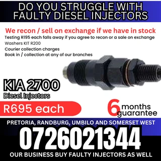 Kia 2700 diesel injectors for sale