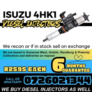 Isuzu 4HK1 diesel injectors for sale