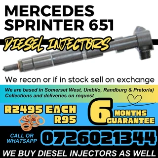 Mercedes Sprinter 651 diesel injectors for sale