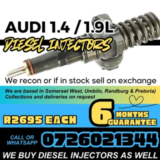 Audi 1.4 / 1.9L diesel injectors for sale
