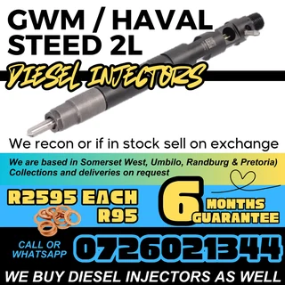 GWM / Haval Steed 2L diesel  injectors for sale