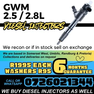 GWM 2.5 / 2.8L diesel injectors for sale