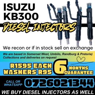 Isuzu KB300 diesel injectors for sale