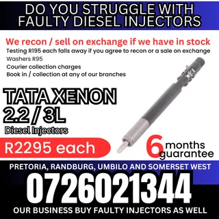 TATA Xenon 2.2 / 3L diesel injectors for sale