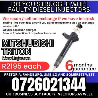 Mitsubishi Triton diesel injectors for sale