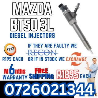 Mazda BT50 3L diesel injectors for sale