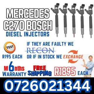 Mercedes C270 Bosch diesel injectors for sale