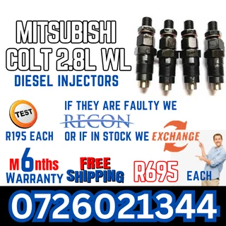 Mitsubishi Colt 2.8L WL diesel injectors for sale