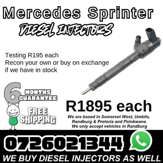 Mercedes Sprinter Diesel Injectors for sale