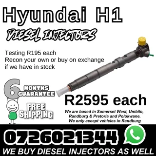 Hyundai H1 Diesel Injectors for sale