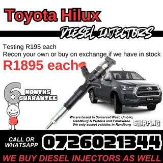 Toyota Hilux Diesel Injectors for sale