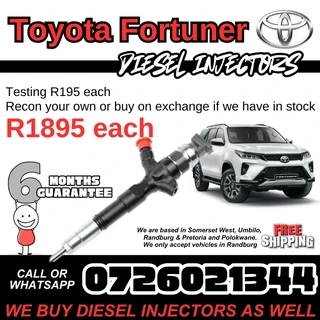 Toyota Fortuner Diesel Injectors for sale