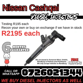 Nissan Cashqai Diesel Injectors for sale
