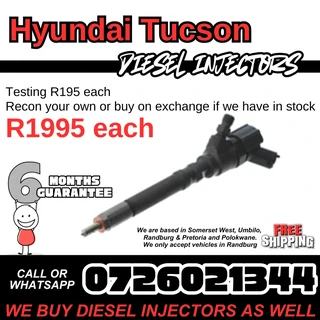 Hyundai Tucson Bosch Diesel Injectors for sale