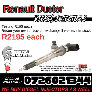Renault Duster Diesel Injectors for sale