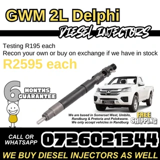GWM 2L STEED Diesel Injectors for sale