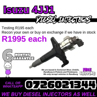 Isuzu 4JJ1 Diesel Injectors for sale