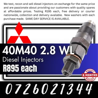 40M40 2.8L WL diesel injectors for sale