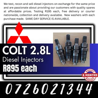 Mitsubishi Colt 2.8L diesel injectors for sale