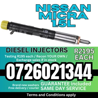 Nissan Micra diesel injectors for sale