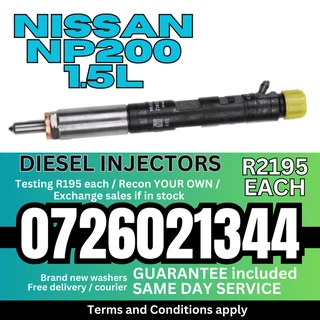 Nissan NP200 1.5L diesel injectors for sale