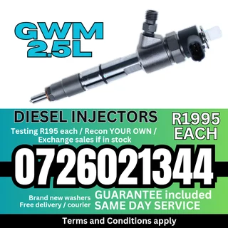 GWM 2.5L diesel injectors for sale