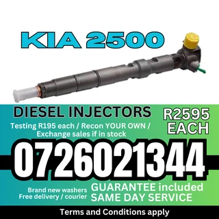 Kia 2500 diesel injectors for sale