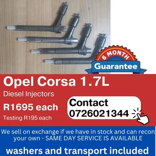 Opel Corsa 1.7L Diesel Injectors for sale