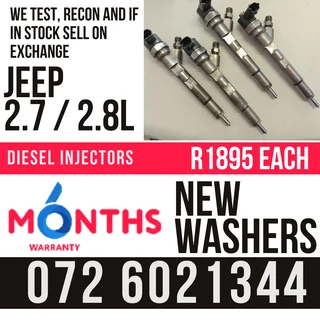 Jeep 2.7 / 2.8L Diesel Injectors for sale