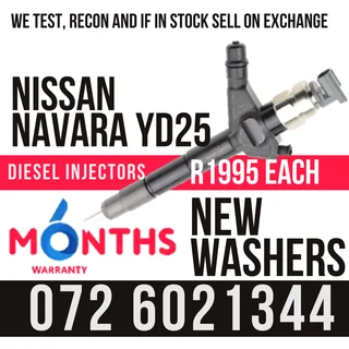 Nissan Navara YD25 Diesel Injectors for sale