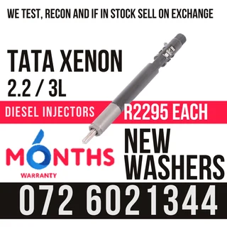 Tata Xenon 2.2 / 3L Diesel Injectors for sale