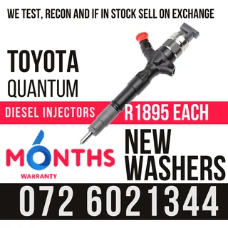 Toyota Quantum Diesel Injectors for sale