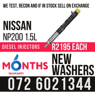 Nissan NP200 1.5L Diesel Injectors for sale
