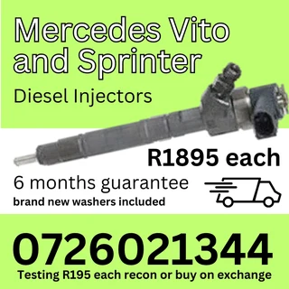 Mercedes Vito and Sprinter Diesel Injectors for sale