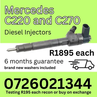Mercedes C220 and C270 Diesel Injectors for sale